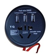 Inversor De Voltaje Automóvil 12 Volt a 220 v 3 USB 2 Type-C 150W