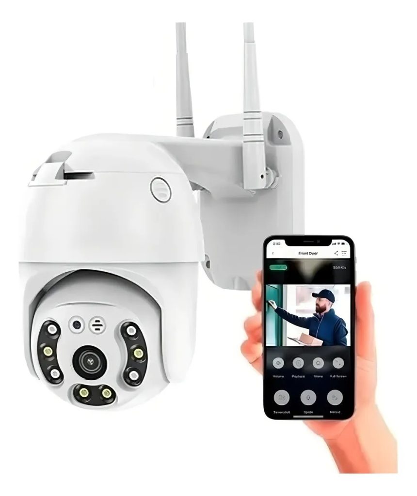 Camara Domo Ptz Ip Wifi 360° Hd1080p Vision Nocturna Sonido – Blanco ...