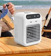 Enfriador de aire portátil con pila, con modo tipo spray de larga duración para hab, ofic, auto