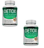 Detox Total Cleanse Detox Hepático Digestivo Natural 60 Caps  x  2