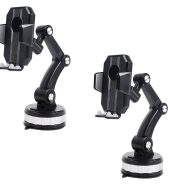 Soporte Celular Auto 360° APX Universal Ventosa Negro GPS PACK 2